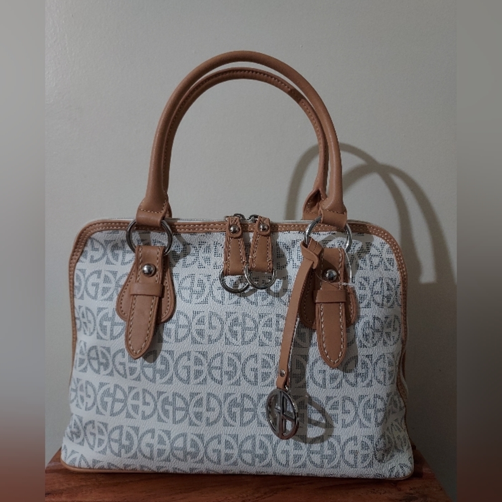 Gianni Bernini Color Block Dome Satchel Medium Bag